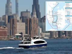 Redesenho da rota da balsa de Nova York será lançado em dezembro, após o boom do número de passageiros Redesenho da rota da balsa de Nova York será lançado em dezembro, após o boom do número de passageiros