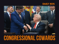 Republicanos covardes continuam pressionando para bloquear a divulgação dos arquivos de Epstein O presidente da Câmara, Mike Johnson, R-La., sai da Câmara para falar com os repórteres após a votação final para encerrar a mais longa paralisação do governo da história, no Capitólio em Washington, quarta-feira, 12 de novembro de 2025. (AP Photo / J. Scott Applewhite)