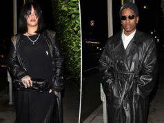Rihanna e A$AP Rocky combinam com casacos de couro preto dignos de ‘Matrix’ Rihanna e A$AP Rocky combinam com casacos de couro preto dignos de ‘Matrix’