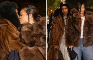 Rihanna e A$AP Rocky se beijam em Paris e se mostram com peles 1106-A$AP-Rocky-e-Rihanna-Beijando-Em-Paris-SUB-2