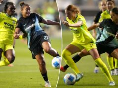 Rival familiar está no caminho do Gotham FC mais uma vez na busca pelo título da NWSL A zagueira do Gotham FC, Jess Carter (27), limpa a bola contra o atacante do Washington Spirit, Gift, na segunda-feira (21), durante a partida das semifinais do ano passado.