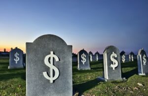 Sam Altman diz que não quer que o governo resgate a OpenAI se ela falhar Graveyard graves with dollar signs