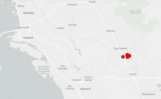 San Ramon atingida por uma série de terremotos de magnitude San Ramon atingida por uma série de terremotos de magnitude 3,7