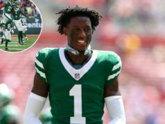 Sauce Gardner ‘surpreso’ com uma negociação de cair o queixo ao se despedir com cinco palavras dos fãs dos Jets O cornerback dos Jets, Sauce Gardner.