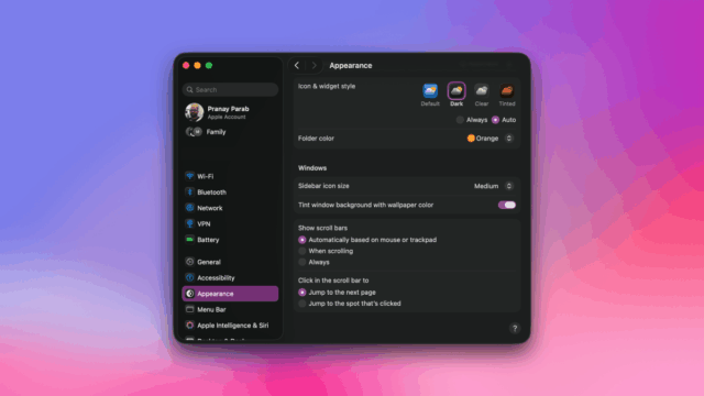 Ícones coloridos no dock do Mac