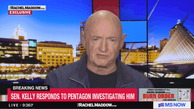 Senador Mark Kelly rejeita ameaças de sedição de Hegseth: 'Não vou ser silenciado' | Vídeo
