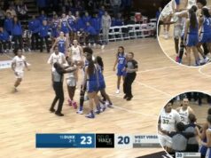 Sete jogadoras de basquete feminino foram ejetadas em confusão selvagem enquanto a esgotada Virgínia Ocidental derrotava Duke Sete jogadoras de basquete feminino foram ejetadas em confusão selvagem enquanto a esgotada Virgínia Ocidental derrotava Duke