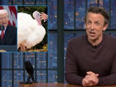 Seth Meyers assa Trump por seu discurso incoerente de perdão à Turquia: ‘Ficou mais estranho’ | Vídeo Seth Meyers assa Trump por seu discurso incoerente de perdão à Turquia: 'Ficou mais estranho' | Vídeo