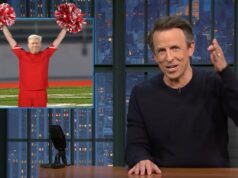 Seth Meyers lembra aos telespectadores todas as vezes que Trump prometeu ser o ‘líder de torcida’ da América depois de chamar os trabalhadores dos EUA de sem talento | Vídeo Jogar