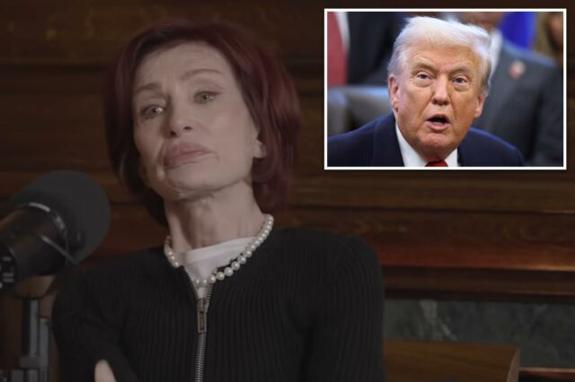 Sharon Osbourne, chorosa, relembra a comovente ligação que Trump fez para ela após a morte de Ozzy, aos 76 anos
