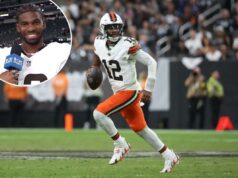 Shedeur Sanders tem uma mensagem ‘perigosa’ para os odiadores após uma primeira partida impressionante Shedeur Sanders luta durante a vitória dos Browns sobre os Raiders em 23 de novembro de 2025.