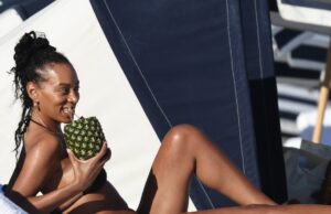Solange Knowles é flagrada em Miami Beach com o namorado Gio Escobar Skylar-Diggins-Daniel-Smith-ig-2