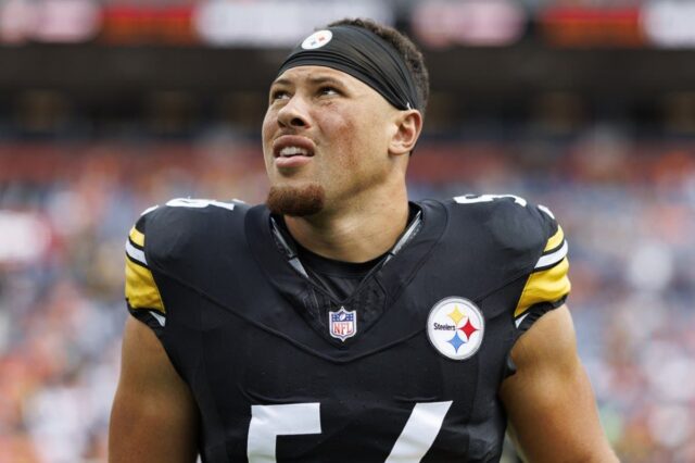 Steelers perdem dois defensores importantes nos minutos iniciais do jogo SteelersLB Alex Highsmith