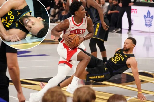 Steph Curry sai do jogo mancando devido a uma lesão no quadril em cena assustadora dos Warriors
