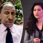 Mina Kimes durante o Pro Bowl Skills Challenge em Nicholson Fieldhouse em 30 de janeiro de 2025.