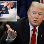 Presidente Trump falando no Salão Oval, gesticulando com a mão direita.