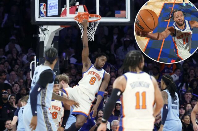 Surging Knicks desmantelou Grizzlies e estendeu sequência de vitórias para cinco jogos
