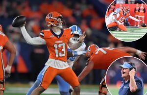 Syracuse inicia um valioso recrutamento de lacrosse no QB contra Bill Belichick – e falha espetacularmente na derrota da UNC Syracuse inicia um valioso recrutamento de lacrosse no QB contra Bill Belichick – e falha espetacularmente na derrota da UNC