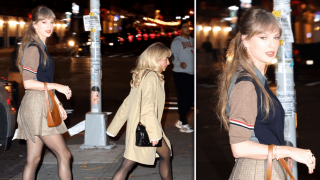 Taylor Swift janta com Sabrina Carpenter na cidade de Nova taylor swift sabrina carpinteiro sub backgrid 1