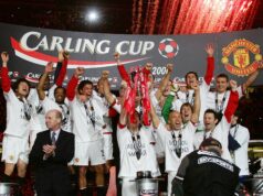 Temporada 2005/06 do Manchester United, posição final, artilheiro, partidas memoráveis Darren Fletcher e companheiros comemoram gol contra o Chelsea