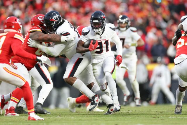 The Houston Texans cut a running back on Thursday.
