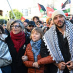 Thunberg e Albanese juntam-se a protestos pró-Palestina na Itália