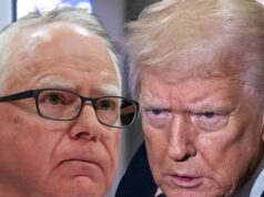 Tim Walz dispara de volta depois que Donald Trump dirige calúnias com palavras R para ele tim walz donald trump principal getty
