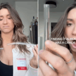 Piper Phillips checking her glass straws.