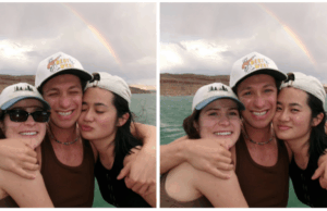 Todos os novos recursos de IA em breve no Google Fotos uma foto de uma mulher em uma varanda (à esquerda) em comparação com uma imagem gerada por IA daquela mulher como realeza