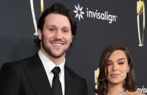 Touchdown de Josh Allen comemorado com ‘Love Myself’ da esposa Hailee Steinfeld Destaque Josh Allen agradece a Hailee Steinfeld no discurso de MVP no 2025 NFL Honors