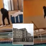Trabalhador de hotel em Dakota do Norte é pego encharcando lençóis manchados na banheira de hidromassagem na frente dos hóspedes: 'Nojento'