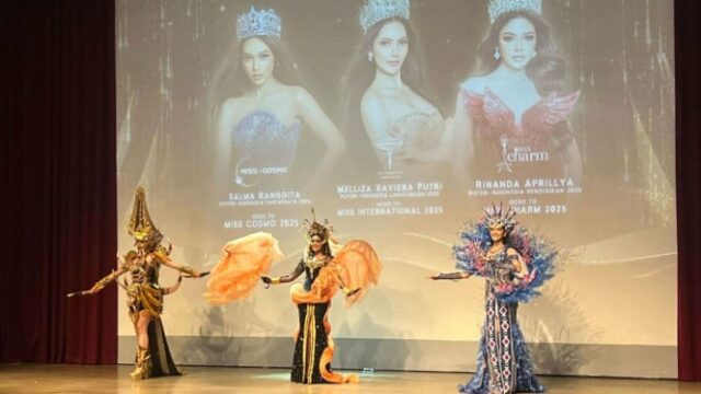 Três princesas indonésias prontas para aparecer no cenário mundial, cada uma trazendo uma cultura diferente de sua terra natal
