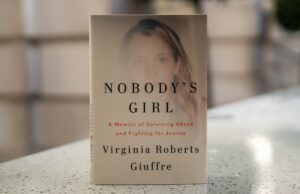 Tribunal decide que Virginia Giuffre morreu sem testamento e nomeia administradora A copy of the book