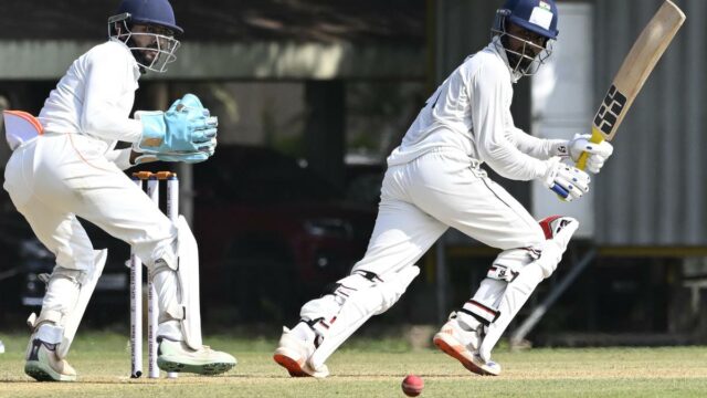 Troféu Ranji 2025-26: Parceria Pradosh-Indrajith estabiliza entradas de TN contra Vidarbha no Dia 1
