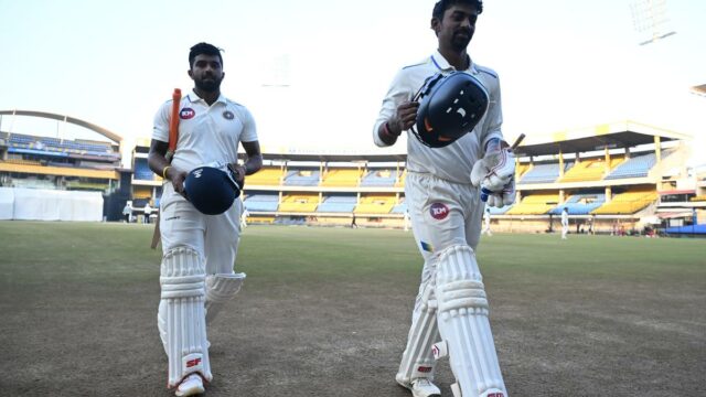 Troféu Ranji: Baby, Aparajith ajudam Kerala a ditar os procedimentos Troféu Ranji: Baby, Aparajith ajudam Kerala a ditar os procedimentos no penúltimo dia