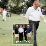 Trump acerta um chip shot impressionante em vídeo viral após o último golpe de golfe de Biden: 'Ganhar é sempre bom!'