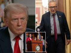 Trump argumenta que Schumer ‘cometeu um erro’ em meio às lutas internas do líder democrata Trump argumenta que Schumer ‘cometeu um erro’ em meio às lutas internas do líder democrata