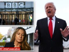 Trump ataca BBC ‘corrupto’ e ‘desonesto’ depois que chefes renunciam por causa de imagens adulteradas do discurso de 6 de janeiro Trump ataca BBC 'corrupto' e 'desonesto' depois que chefes renunciam por causa de imagens adulteradas do discurso de 6 de janeiro