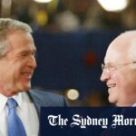 O antigo vice-presidente Dick Cheney, falando em 2008, não resistiu às suas posições na guerra contra o terrorismo e na invasão do Iraque.