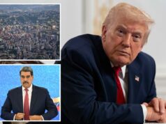 Trump fecha o espaço aéreo venezuelano “na sua totalidade” à medida que aumenta o tráfico de drogas O presidente Donald Trump fala aos repórteres de sua propriedade em Mar-a-Lago.