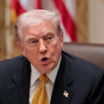 Presidente Donald Trump na Casa Branca em Washington, DC, em 7 de novembro de 2025.