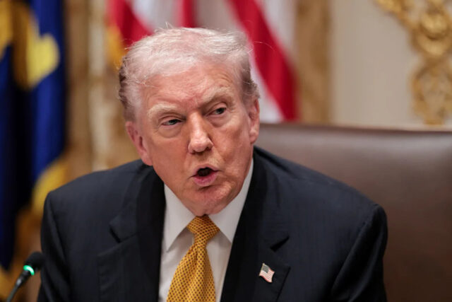 Trump não quer saber quanto custa o Dia de Ação Presidente Donald Trump na Casa Branca em Washington, DC, em 7 de novembro de 2025.