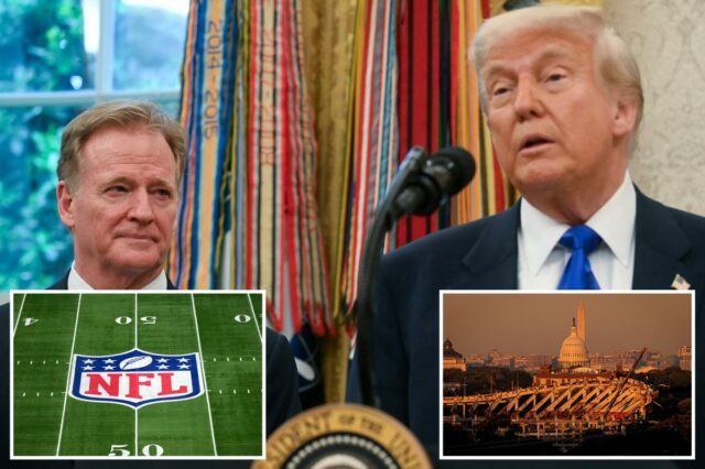 Trump quer novo estádio dos Commanders em DC com seu Trump quer novo estádio dos Commanders em DC com seu próprio nome