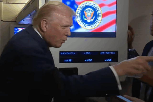 Trump gritou com uma repórter, dizendo-lhe para ser 