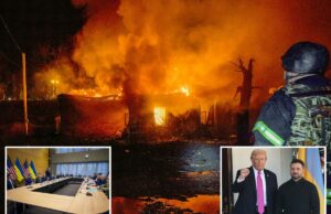 Trump sugere que “algo de bom pode estar acontecendo” nas negociações de paz na Ucrânia O presidente dos EUA, Donald Trump, e o presidente da Ucrânia, Volodymyr Zelensky, do lado de fora da ala oeste da Casa Branca.