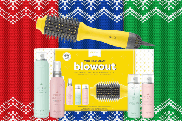 Tudo que eu quero no Natal é um cabelo grande Drybar você me pegou no kit Blowout