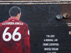 UEFA Champions League 2025-26: Mural de Trent desfigurado antes do regresso do Liverpool UEFA Champions League 2025-26: Mural de Trent desfigurado antes do regresso do Liverpool