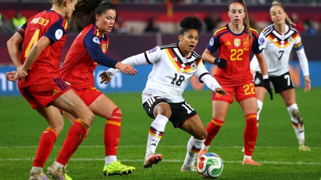 UEFA Women's Nations League – Alemanha e Espanha partilham despojos UEFA Women's Nations League – Alemanha e Espanha partilham despojos na primeira mão da final