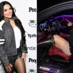 Saraya DeLaRosa participa da festa PEOPLE And InStyle Drive-By F1.