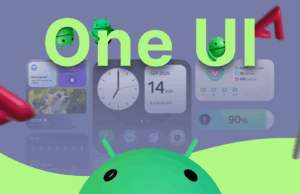 Uma IU está prestes a resolver um problema do modo escuro que todos esqueceram que existia Samsung Galaxy S25 deitado de bruços sobre uma mesa com o logotipo da Samsung visível